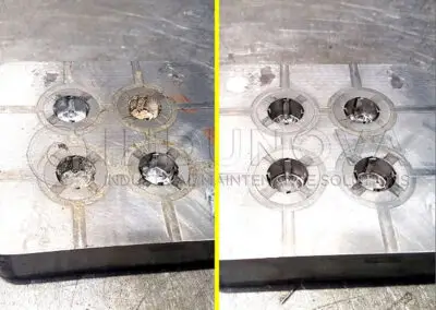 Limpieza criogénica en moldes de inyección