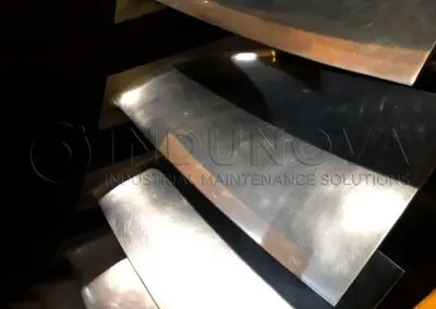 Limpieza criogénica en álaves de turbina de gas
