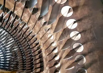 Limpieza criogénica en partes de turbina de gas